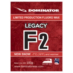 Dominator Legacy Fluoro Race Wax -Ski Clothing Store Dominator Legacy F2 Wax 100g