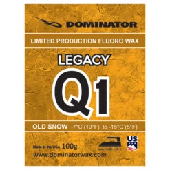 Dominator Legacy Fluoro Race Wax -Ski Clothing Store Dominator Legacy Q1 Wax 100g