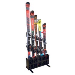 Freestanding Ski Rack -Ski Clothing Store Ski Floor Rack wSkis